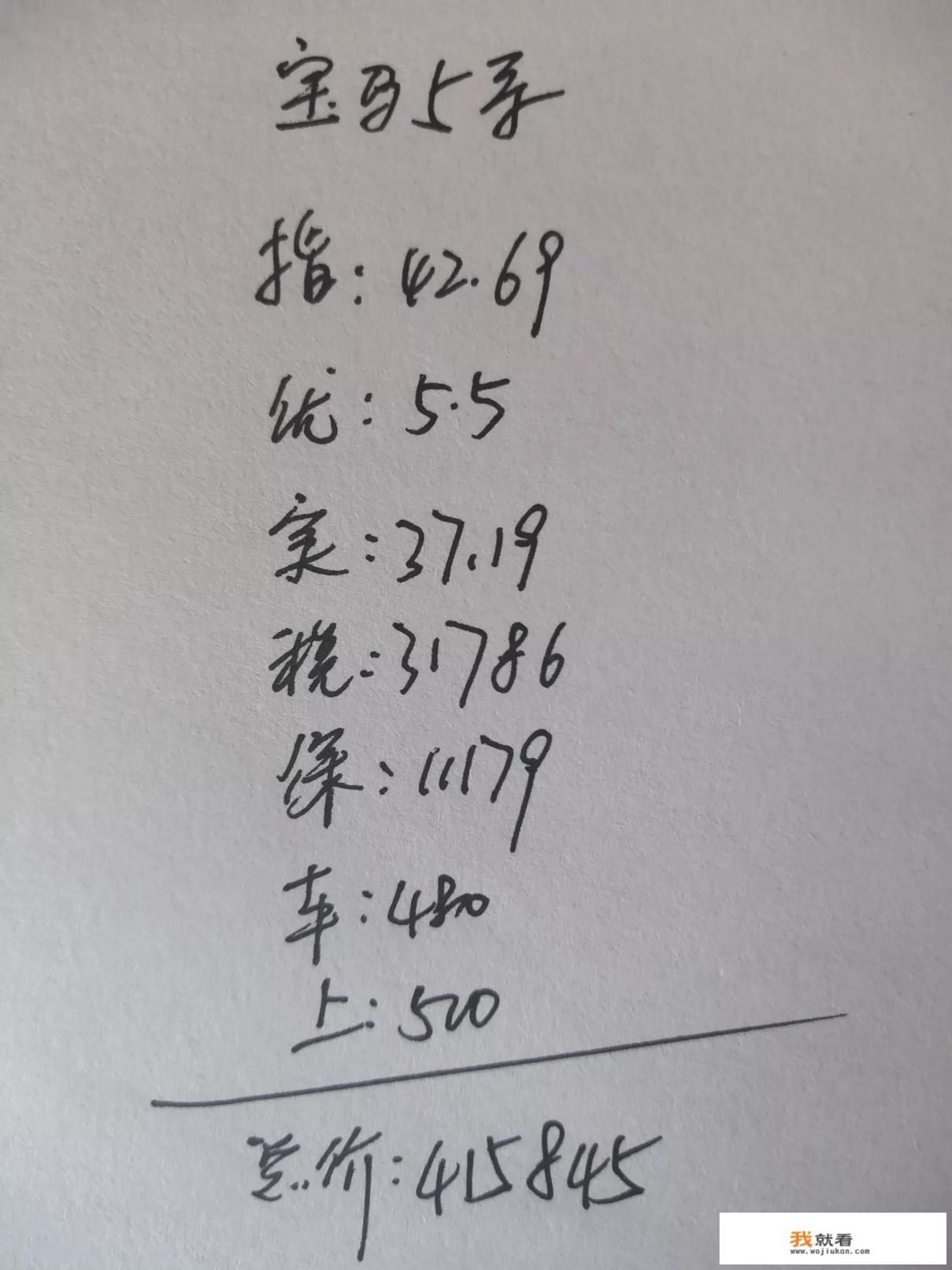 宝马5系530li价格表落地价格？