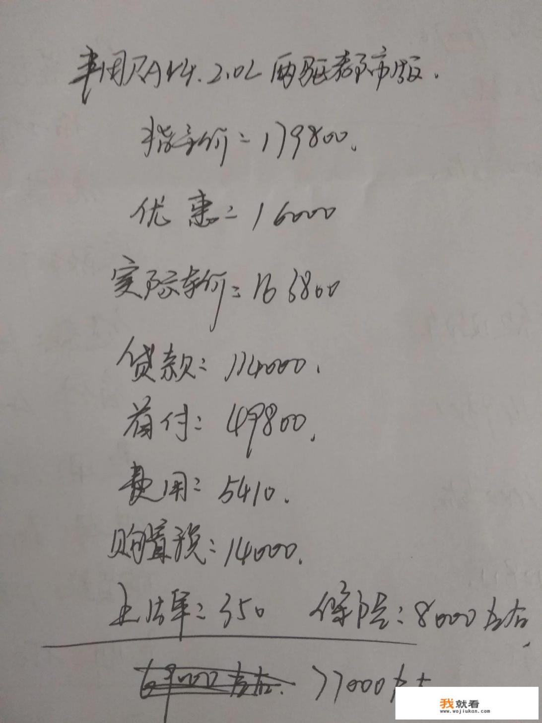 丰田a8售价多少万？