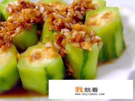 蒜蓉蒸丝瓜的家常做法？