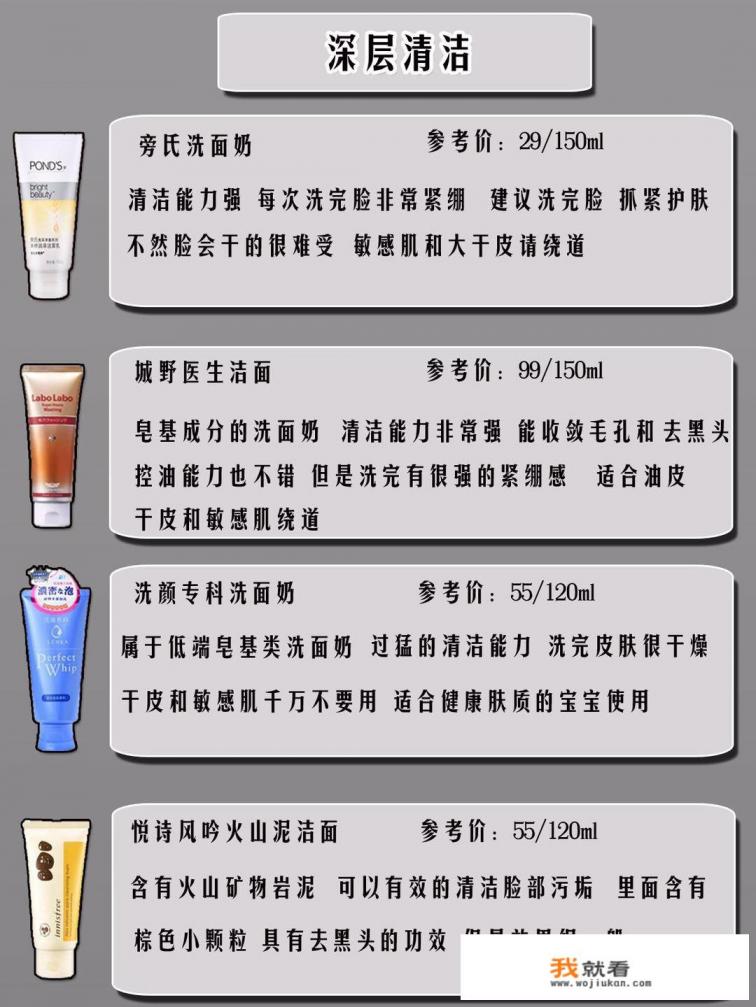 有什么好用的洗面奶推荐呢？