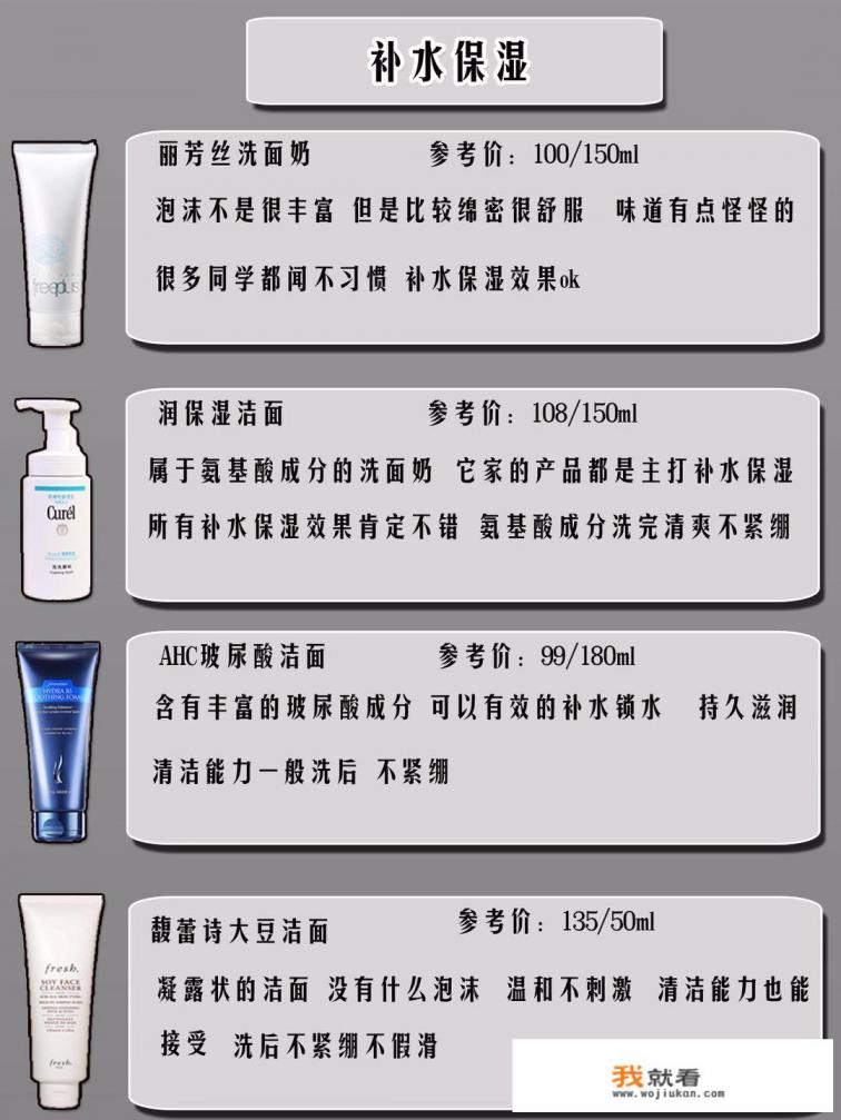 有什么好用的洗面奶推荐呢？