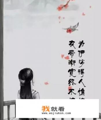 为伊消得人憔悴的整首诗是什么?以及大概的意思？