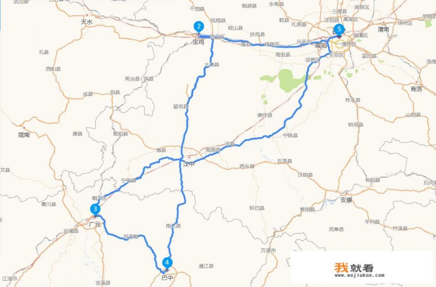 春节期间从西安出发自驾游3到4天，有哪些行程推荐？