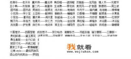 卧底游戏经典题目? 卧底游戏经典题目?