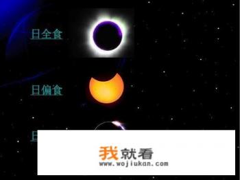什么叫日偏食、日全食、日环食? 什么叫日偏食、日全食、日环食?