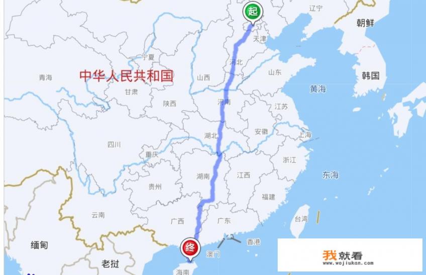 北京自驾去海南四天三晚怎么走？