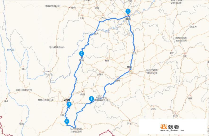 杭州到昆明自驾游最佳路线？
